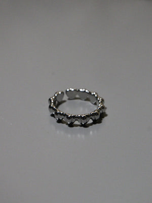 S- heart ring