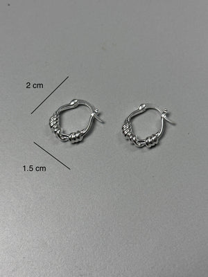 round beam earrings