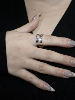 Double layer line ring