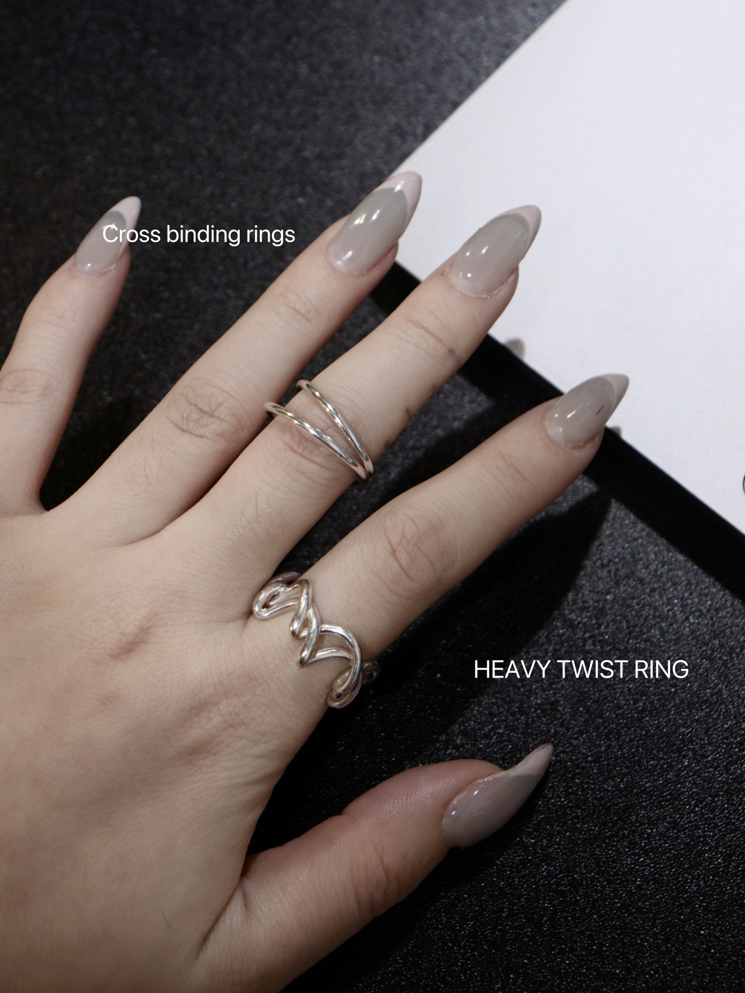 Cross binding rings