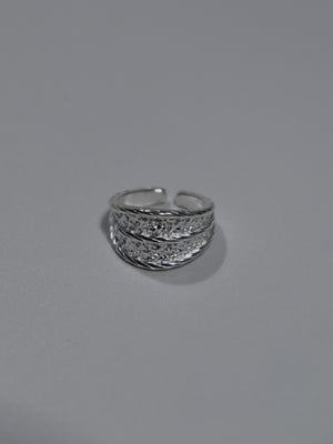 Textured Double Concave Ring