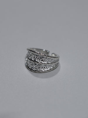 Textured Double Concave Ring