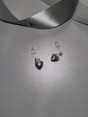 Heart pendant earrings