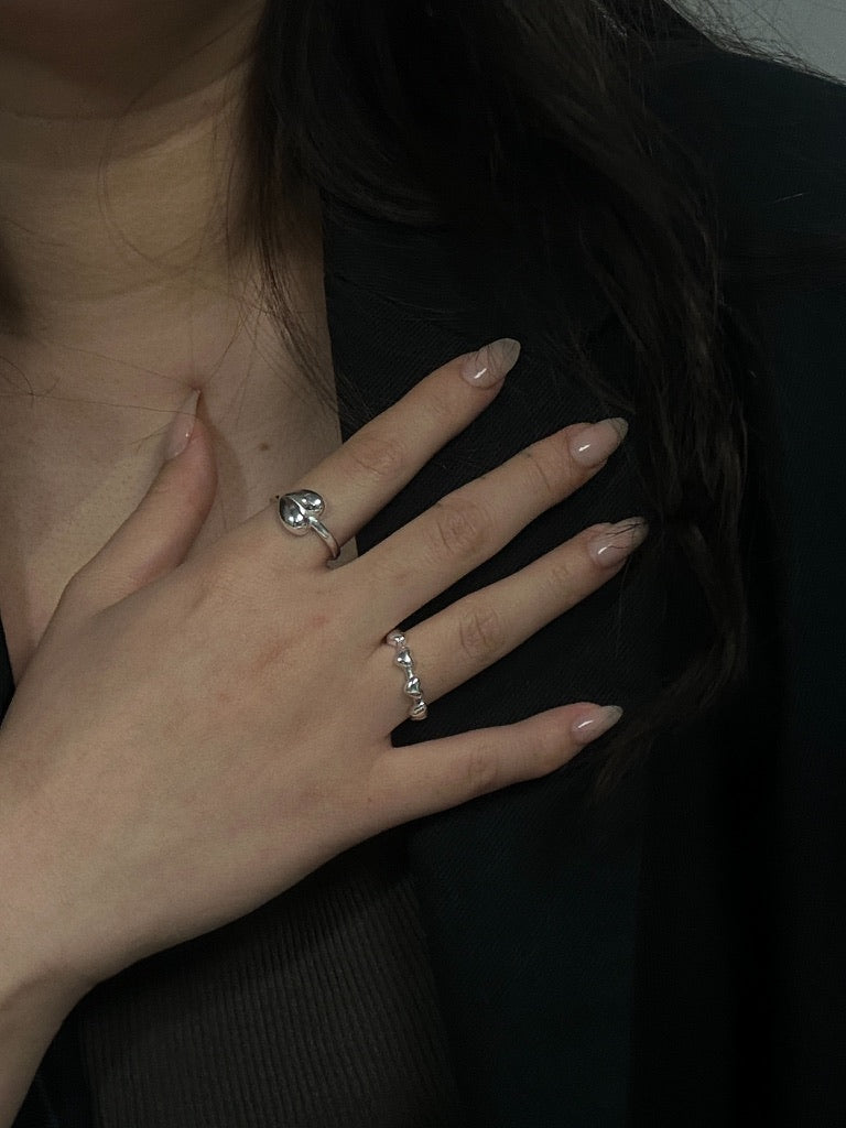 single heart ring