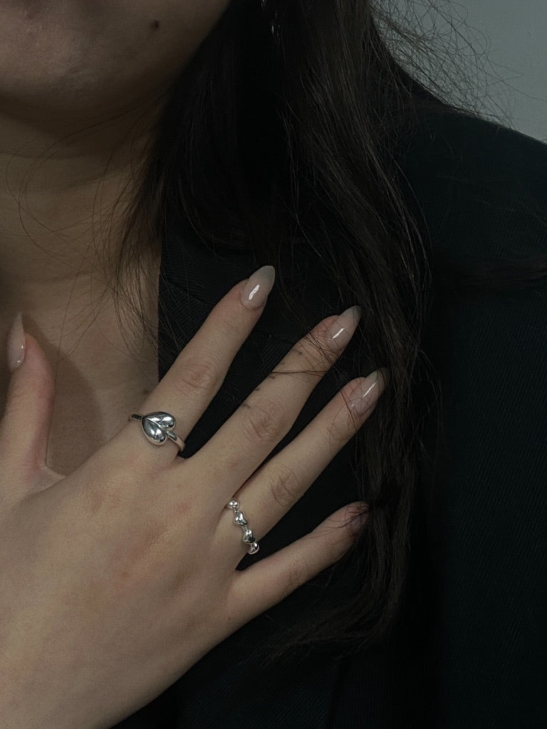 single heart ring
