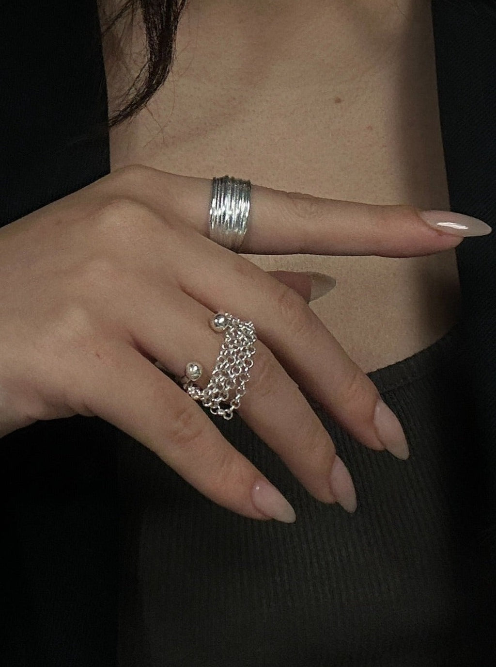 Chain Wave Ring