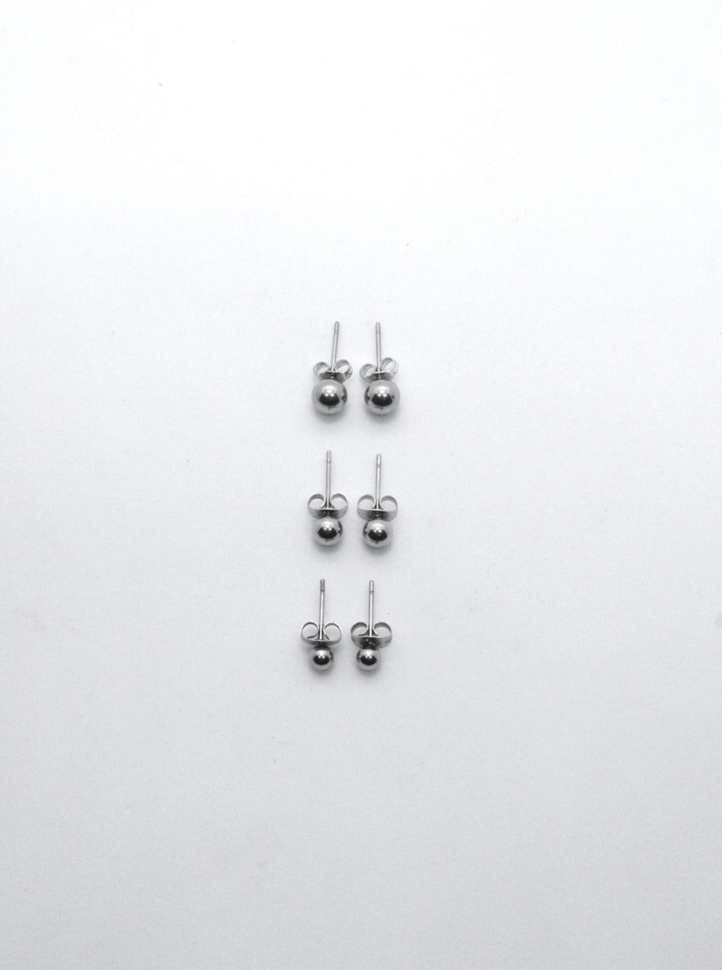 Steel Sliver Ball Earring