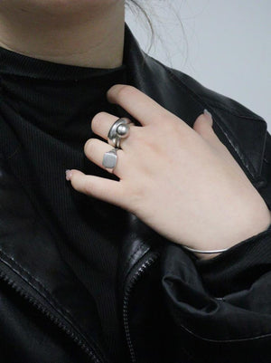 幾何圖案 Little finger Ring #BOLD RING