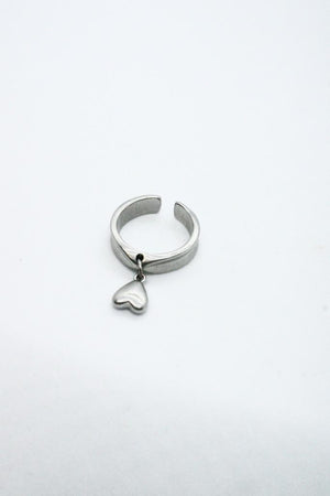 Retro heart pendant Ring #BOLD RING