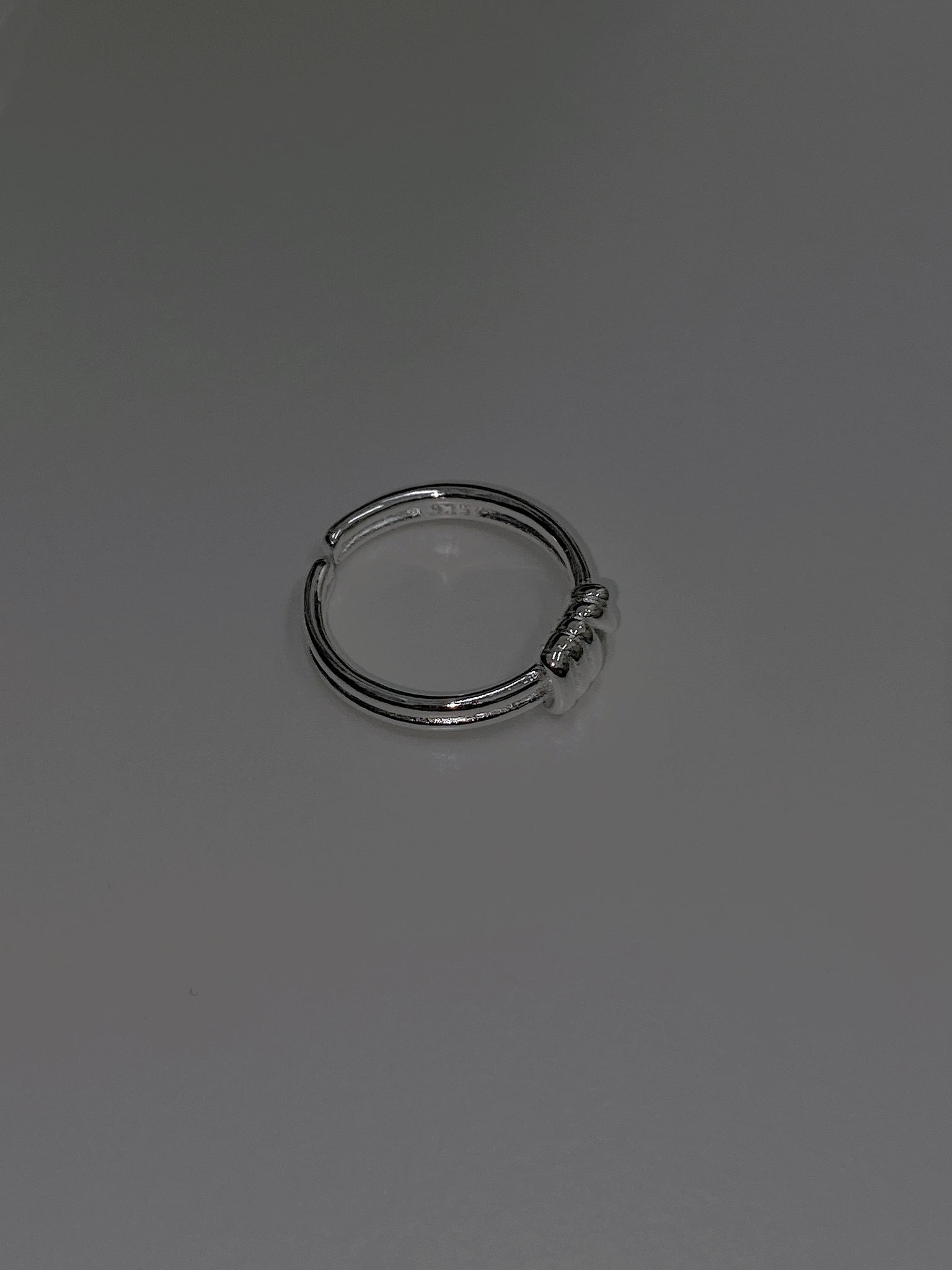 Double knotted ring