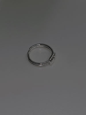 Double knotted ring