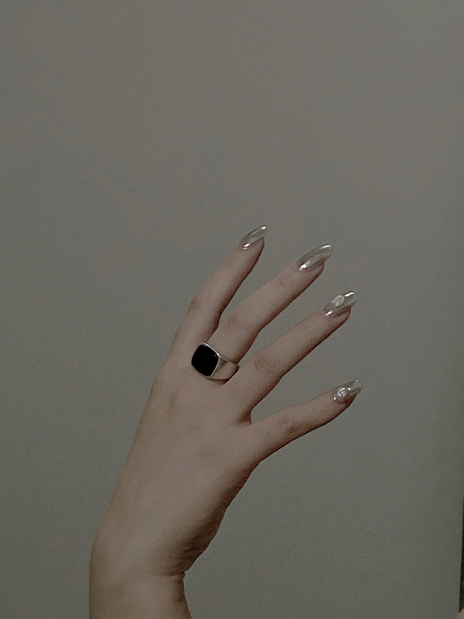 Black square ring