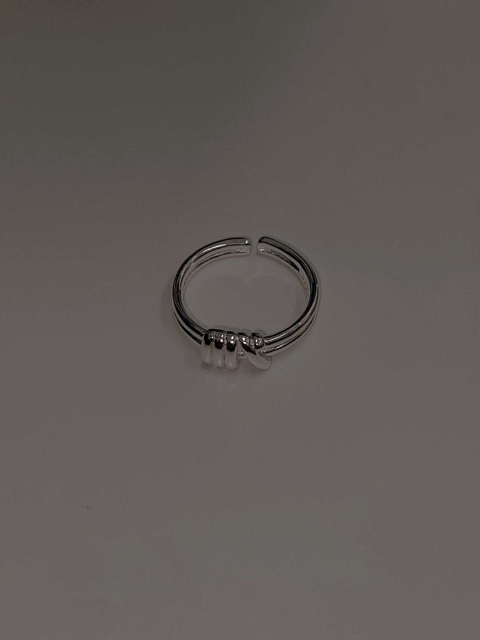 Double knotted ring