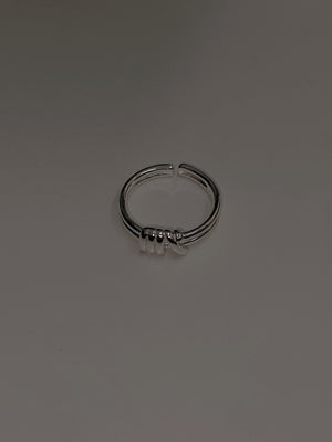 Double knotted ring