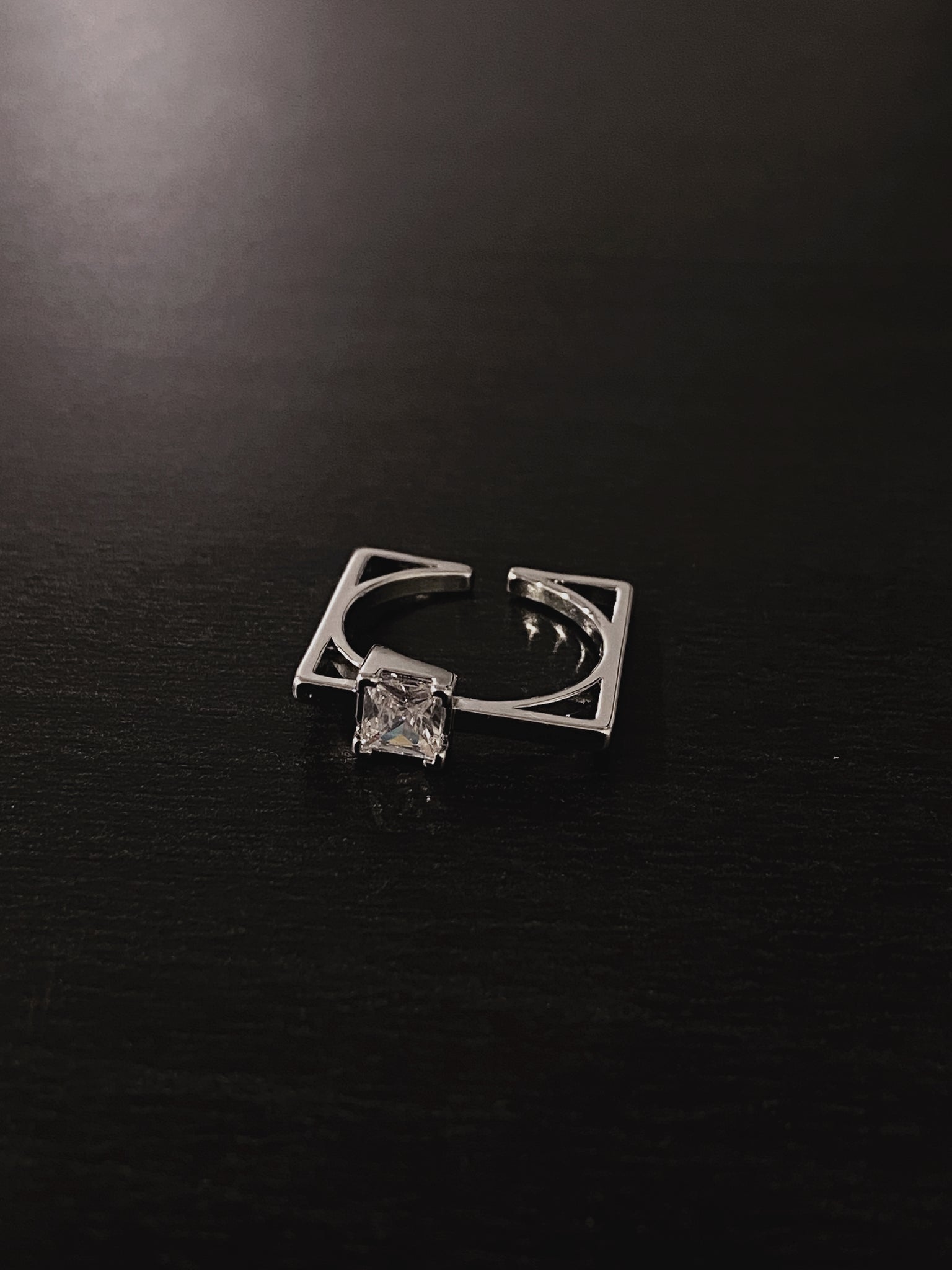 Square Zricon Ring