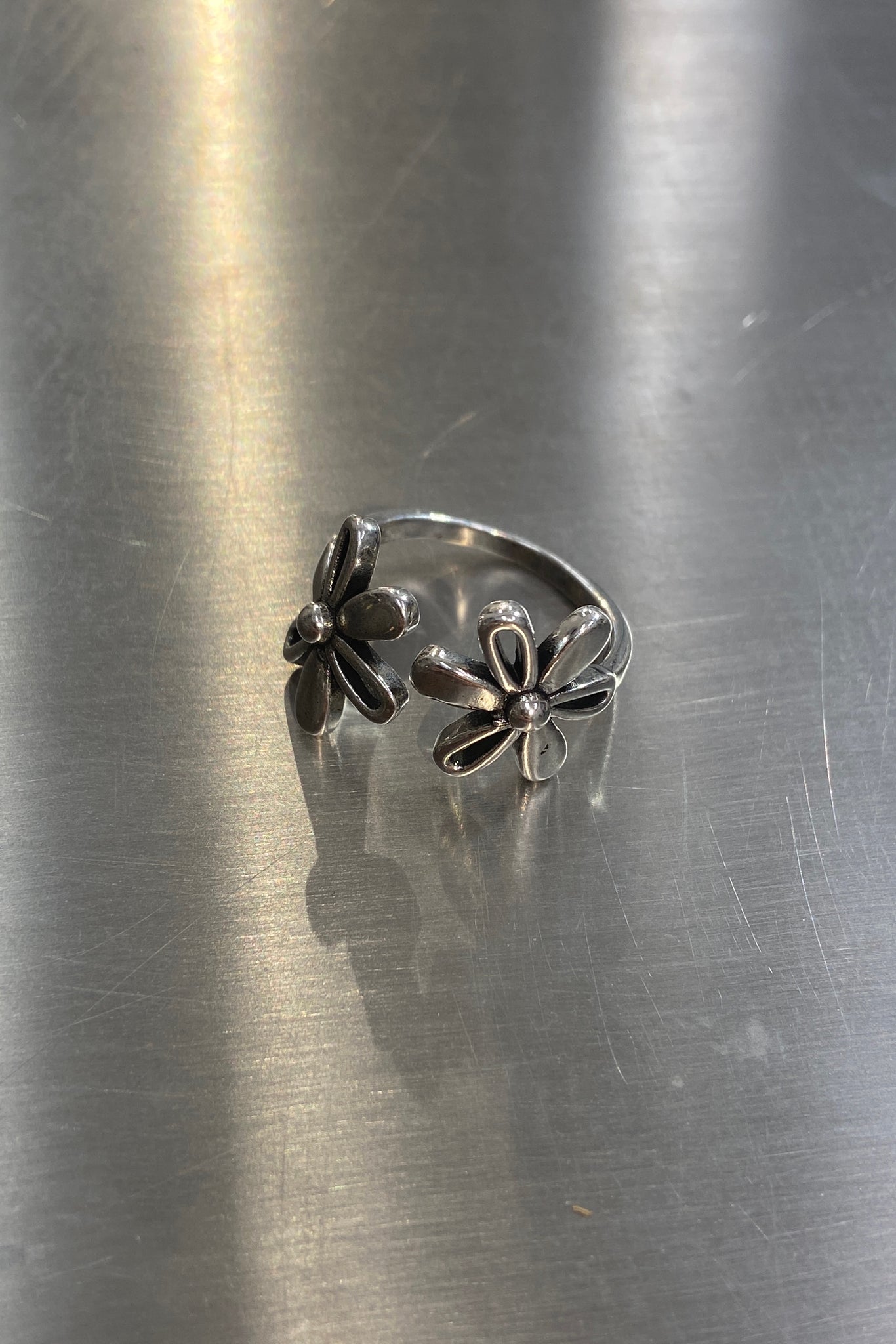 Double flower ring