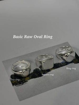 Basic Raw Oval Ring